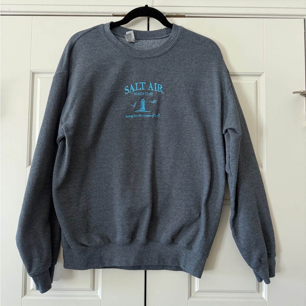 Taylor Swift Beach Club Gray Crewneck Sweatshirt